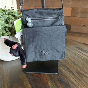Kipling black tonal New Eldorado crossbody Bag